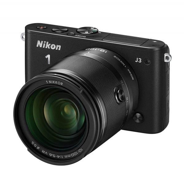 【中古】ニコン Nikon J3 小型10倍ズームキット ブラック