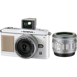 【4/24~4/27限定!最大4,000円OFF&4/25限定で最大P3倍】【中古】オリンパス OLYMPUS E-P1 ツインレンズキット ホワイト SDカード付き