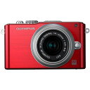 【4/24~4/27限定 最大4,000円OFF 4/25限定で最大P3倍】【中古】オリンパス OLYMPUS E-PL3 レンズキット レッド E-PL3 LKIT RED SDカード付き