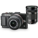 【5/9~16限定!最大4,000円OFF&5/5,5/10限定で最大P3倍】【中古】オリンパス OLYMPUS E-PL6 ダブルズームキット ブラック E-...