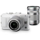 【5/9~16限定!最大4,000円OFF&5/5,5/10限定で最大P3倍】【中古】オリンパス OLYMPUS E-PL6 ダブルズームキット ホワイト E-...