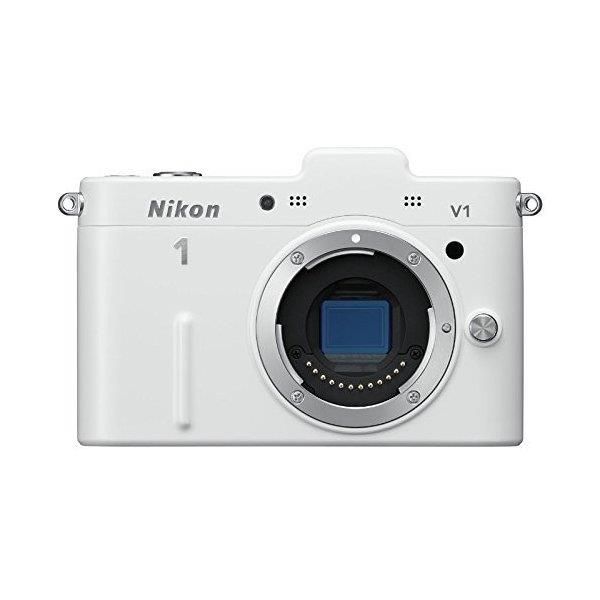 【6/1限定!全品P3倍】【中古】ニコン Nikon V1 ボディ ホワイト SDカード付き