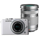 【中古】オリンパス OLYMPUS E-PL3 ダブルズームキット ホワイト E-PL3 DZKIT WHT SDカード付き