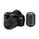 【7/19~26限定!最大4,000円OFF&7/25限定で最大P3倍】【中古】ニコン Nikon D40X ダブルズームキット D40XWZ SDカード付き
