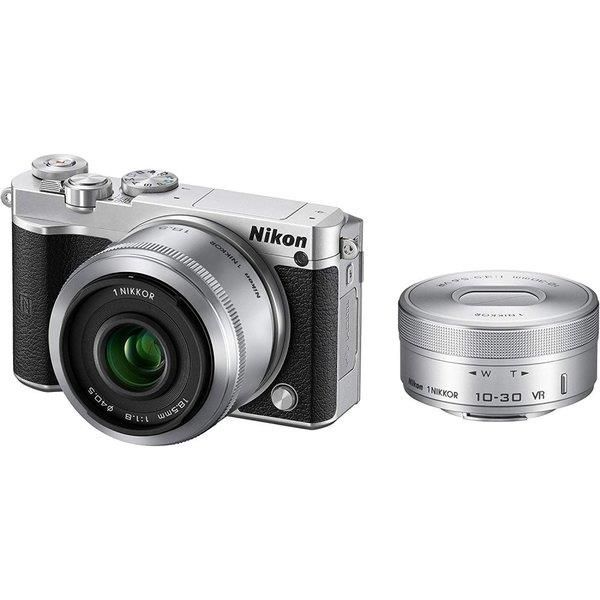 【中古】ニコン Nikon J5 ダブルレンズキット シルバー J5WLKSL micro