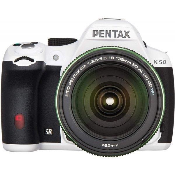 【中古】ペンタックス PENTAX K-50 DA18-135mmWRレンズキット ホワイト