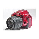 【7/19~26限定!最大4,000円OFF&7/25限定で最大P3倍】【中古】ニコン Nikon D5500 18-55 VRII レンズキット レッド SD...