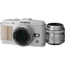 【7/19~26限定!最大4,000円OFF&7/25限定で最大P3倍】【中古】オリンパス OLYMPUS E-P3 ツインレンズキット ホワイト E-P3 T...