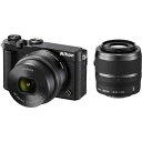 【4/24~4/27限定 最大4,000円OFF 4/25限定で最大P3倍】【中古】ニコン Nikon J5 ダブルズームキット ブラック J5WZBK microSDカード付き