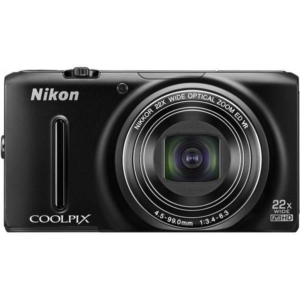 【5/9~5/16限定!最大4,000円OFF&5/10, 5/15限定で最大P3倍】【中古】ニコン Nikon COOLPIX S9500 光学22倍ズーム Wi-Fi対応 マットブラック S9500BK SDカード付き