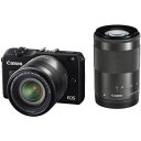 【5/9~16限定!最大4,000円OFF&5/5,5/10限定で最大P3倍】【中古】キヤノン Canon EOS M2 ダブルズームキット ブラック SDカー...