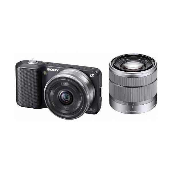 【5/9~5/16限定 最大4,000円OFF 5/10, 5/15限定で最大P3倍】【中古】ソニー SONY NEX-3 ダブルレンズキット ブラック NEX-3D/B