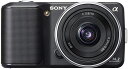 【中古】ソニー SONY ミラーレス一眼α NEX-3 薄型広角レンズキット ブラック NEX-3A/B