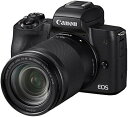 【中古】Canon ミラーレス一眼カメラ EOS Kiss M 高倍率ズームキット ブラック EOSKISSMBK-18150ISSTM
