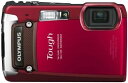 【中古】OLYMPUS デジタルカメラ TG-820 レッド 10m防水 2m耐落下衝撃 -10℃耐低温 耐荷重100kg 1200万画素 裏面照射型CMOS 光学5倍ズーム DUAL IS ハイビジョンムービー 3.0型LCD 広角28mm 3Dフォト機能 TG-820 RED