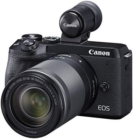 【中古】Canon ミラーレス一眼カメラ EOS M6 Mark II EF-M18-150 IS STM レンズ EVFキット ブラック EOSM6MK2BK...