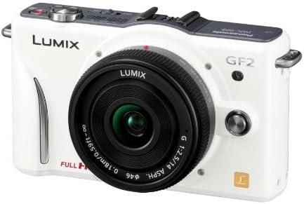 【中古】パナソニック デジタル一眼カメラ GF2 レンズキット(14mm/F2.5パンケーキレンズ付属) フルハイビジョンムービー一眼 シェルホワイト DMC-...