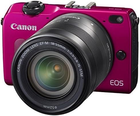 【中古】Canon ミラーレス一眼カメラ EOS M2 EF-M18-55 IS STM レンズキット (レッド) EF-M18-55mm F3.5-5.6 I...