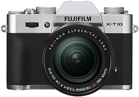 【中古】FUJIFILM ミラーレス一眼 X-T10 レンズキット シルバー X-T10LK-S