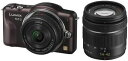 【中古】パナソニック ミラーレス一眼カメラ LUMIX GF3 ダブルレンズキット センシュアルブラウン DMC-GF3W-T