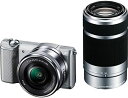 【7/19~26限定!最大4,000円OFF&7/25限定で最大P3倍】【中古】SONY ミラーレス一眼 α5000 ダブルズームレンズキット シルバー ILC...