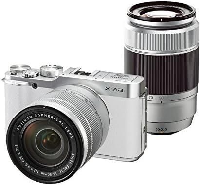 【中古】FUJIFILM ミラーレス一眼 X-A2 ダブルズームレンズキット ホワイト X-A2WH1650II/50230II