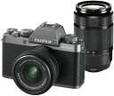 【7/19~26限定!最大4,000円OFF&7/25限定で最大P3倍】【中古】FUJIFILM ミラーレス一眼カメラ X-T100ダブルズームレンズキット ダ...