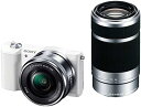 【中古】ソニー ミラーレス一眼 α5100 ダブルズームキット E PZ 16-50mm F3.5-5.6 OSS + E 55-210mm F4.5-6.3 OSS ホワイト ILCE-5100Y