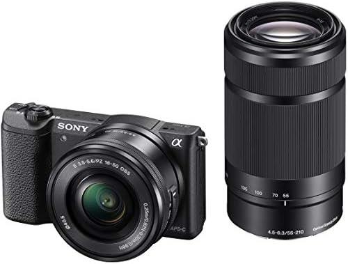 【中古】ソニー ミラーレス一眼 α5100 ダブルズームレンズキット E PZ 16-50mm F3.5-5.6 OSS + E 55-210mm ブラック I...