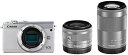 【中古】Canon ミラーレス一眼カメラ EOS M100 ダブルズームキット ホワイト EOSM100WH-WZK(2)