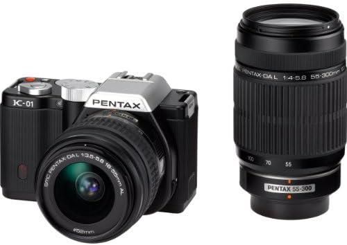 【5/23~5/27限定 最大4,000円OFF 5/25限定で最大P3倍】【中古】PENTAX ミラーレス一眼カメラ K-01ダブルズームレンズキット ブラック/ブラック K-01WZK BK/BK