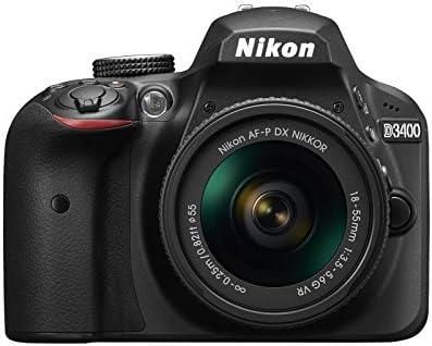【中古】【アウトレット品】Nikon デジタル一眼レフカメラ D3400 AF-P 18-55 VR レンズキット ブラック D3400LKBK