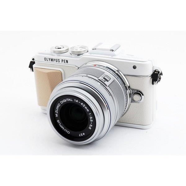 【5/9~5/16限定!最大4,000円OFF&5/10, 5/15限定で最大P3倍】【中古】オリンパス OLYMPUS E-PL7 ホワイト レンズセット 美品 SDカード付き