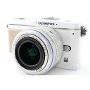 【4/24~4/27限定!最大4,000円OFF&4/25限定で最大P3倍】【中古】オリンパス OLYMPUS PEN E-P1 レンズキット ホワイト 美品 小型軽量 SDカードストラップ付き