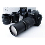 【中古】キヤノン Canon EOS 6D 標準&超望遠&単焦点トリプルレンズスペシャルセット SDカード付き