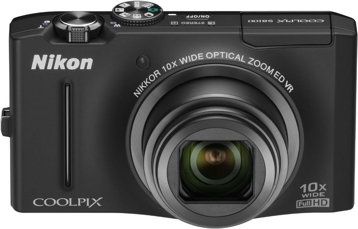 【中古】Nikon デジタルカメラ COOLPIX S8100 ノーブルブラック S8100BK 1210万画素 光学10倍ズーム 広角30mm 3.0型液晶 裏面照射型CMOS