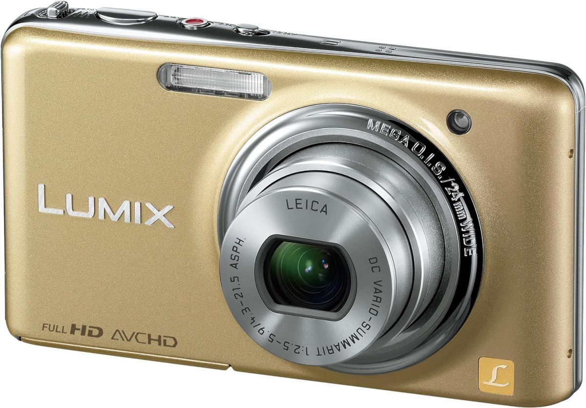 【中古】パナソニック デジタルカメラ LUMIX FX77 レオパードゴールド DMC-FX77-N