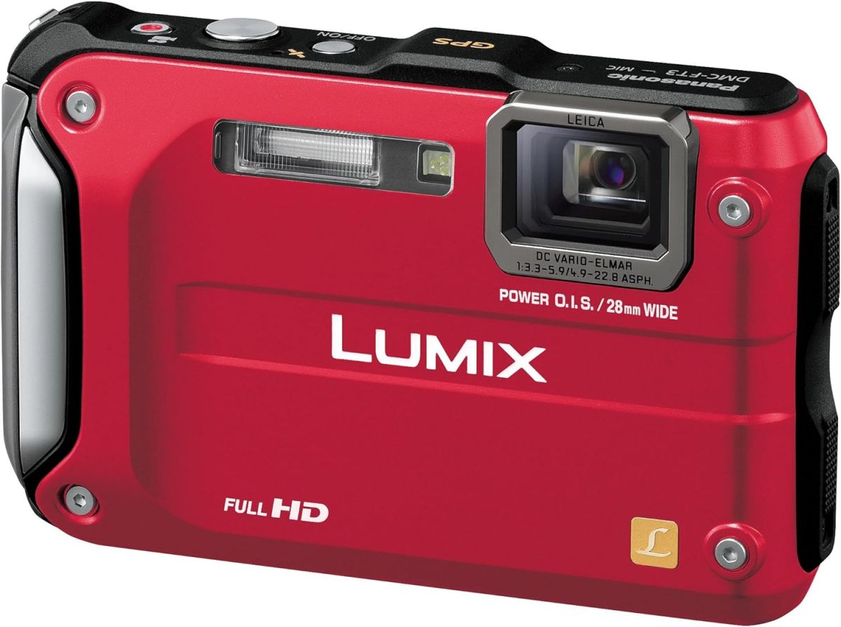 【中古】パナソニック デジタルカメラ LUMIX FT3 スパーキーレッド DMC-FT3-R