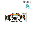 ハワイアン マグネット ナンバープレート KIDS IN CAR ハワイアン雑貨 アロハ かわいい おしゃれ 車 子供 CHILD