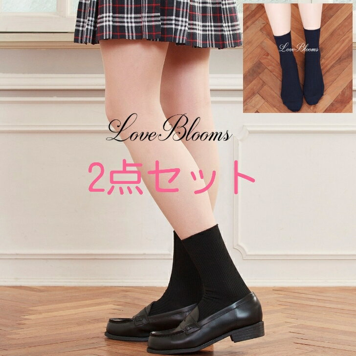 | F̑gݍ킹Iׂ 2_Zbg XN[\bNX   lCr[ ubN 18cm nu fB[XC V Vw ʊw  RXv School Socks