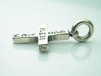 シルバーアクセサリーGBYショートクロスペンダントトップ