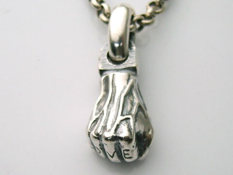 Fist pendant top with tattoo 