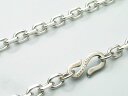 シルバーネックレス アズキ4面カットシルバーチェーン120 全長55cm S字フック メンズ レディース スターリングシルバー 925