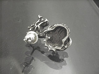 【メール便:×】玉龍ピアス(1個)【シルバーアクセサリー】
