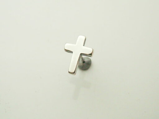 【シルバーアクセサリー】スモールクロスピアス(1個)【ベルキャッチ】 【シルバーアクセサリー】スモールクロスピアス(1個)【ベルキャッチ】