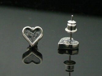 【シルバーアクセサリー】ハートピアス(1個)【ベルキャッチ】【メール便OK!!】