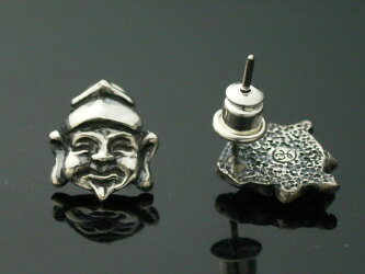 【シルバーアクセサリー】恵比寿ピアス(1個)【ベルキャッチ】【メール便OK!!】