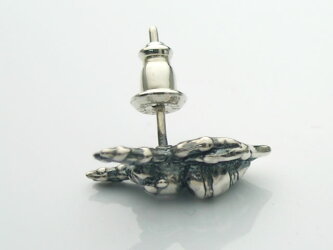 【シルバーアクセサリー】クモピアス(1個)【ベルキャッチ】【メール便OK!!】