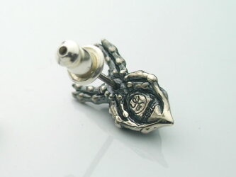 【シルバーアクセサリー】クモピアス(1個)【ベルキャッチ】【メール便OK!!】