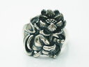 蓮の花と観音様の手リング シルバーアクセサリー 送料無料 和柄 仏像リング スターリングシルバー 925